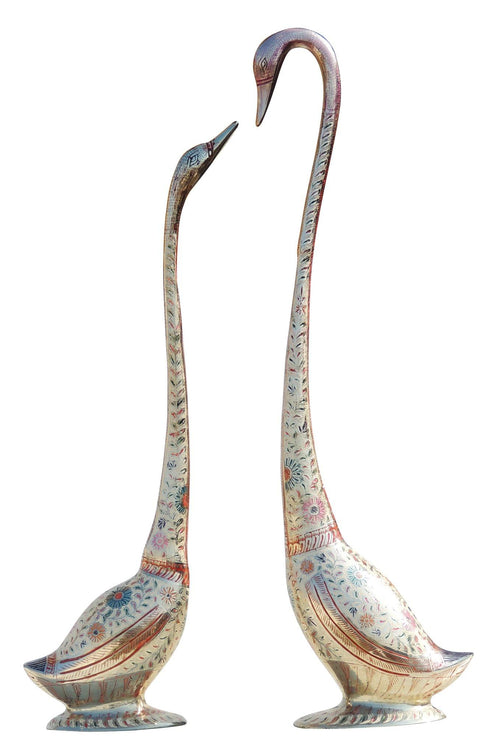 Brass Duck Pair Statue 3.28kg